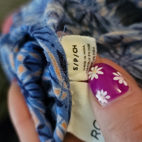 Roxy Racerback Loose Fit Dress Size Small Blue - Picture 6 of 6